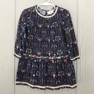 Hanna Anderson dress with matching tights